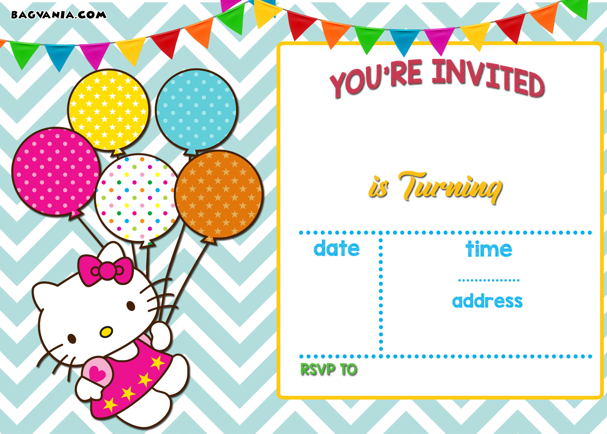 Personalized Hello Kitty Birthday Invitations
 FREE Personalized Hello Kitty Birthday Invitations