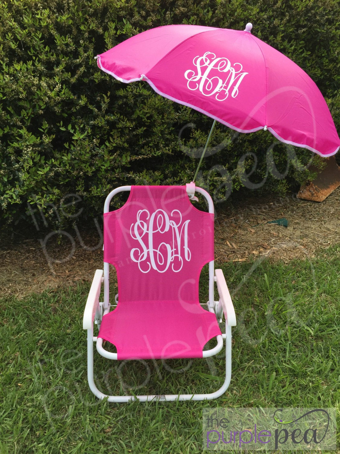 Personalized Kids Chair
 Monogrammed Kid s Beach Chair w umbrella
