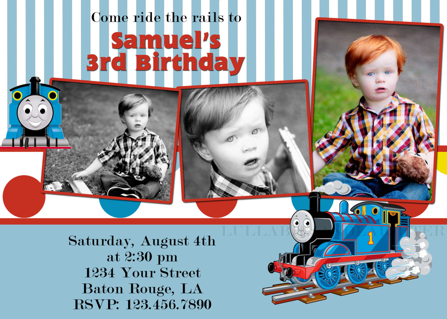 Personalized Thomas The Train Birthday Invitations
 Attractive Thomas The Train Birthday Invitation Ideas