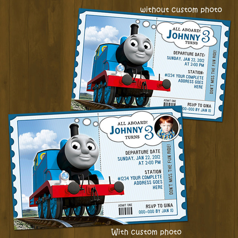 Personalized Thomas The Train Birthday Invitations
 Unavailable Listing on Etsy