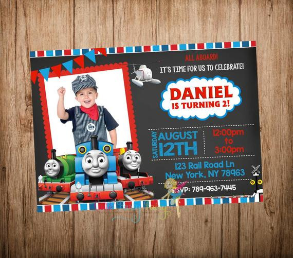 Personalized Thomas The Train Birthday Invitations
 Thomas the Train Birthday Invitation Thomas the by