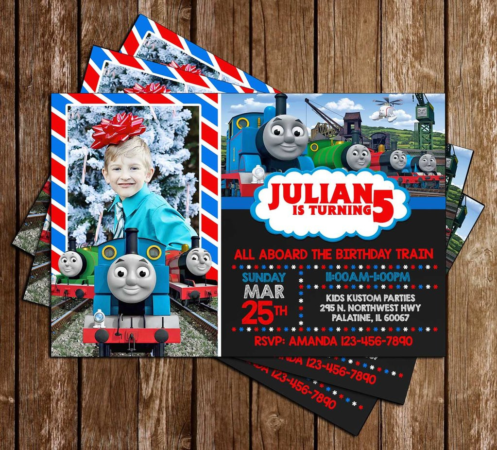 Personalized Thomas The Train Birthday Invitations
 Novel Concept Designs Thomas The Train