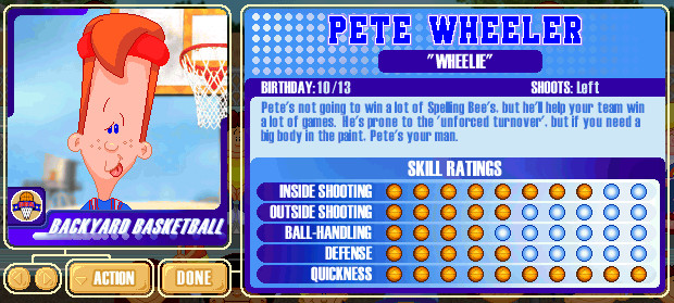 Pete Wheeler Backyard Baseball
 Backyard Sports Player Profile [30 of 30] Pete Wheeler