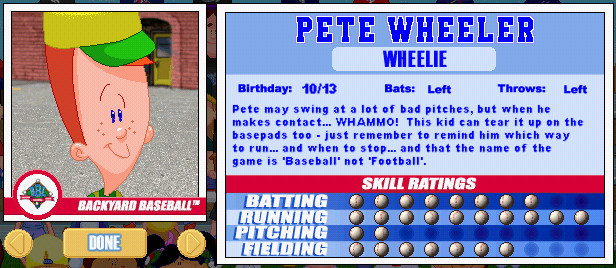 Pete Wheeler Backyard Baseball
 Backyard Sports Player Profile [30 of 30] Pete Wheeler