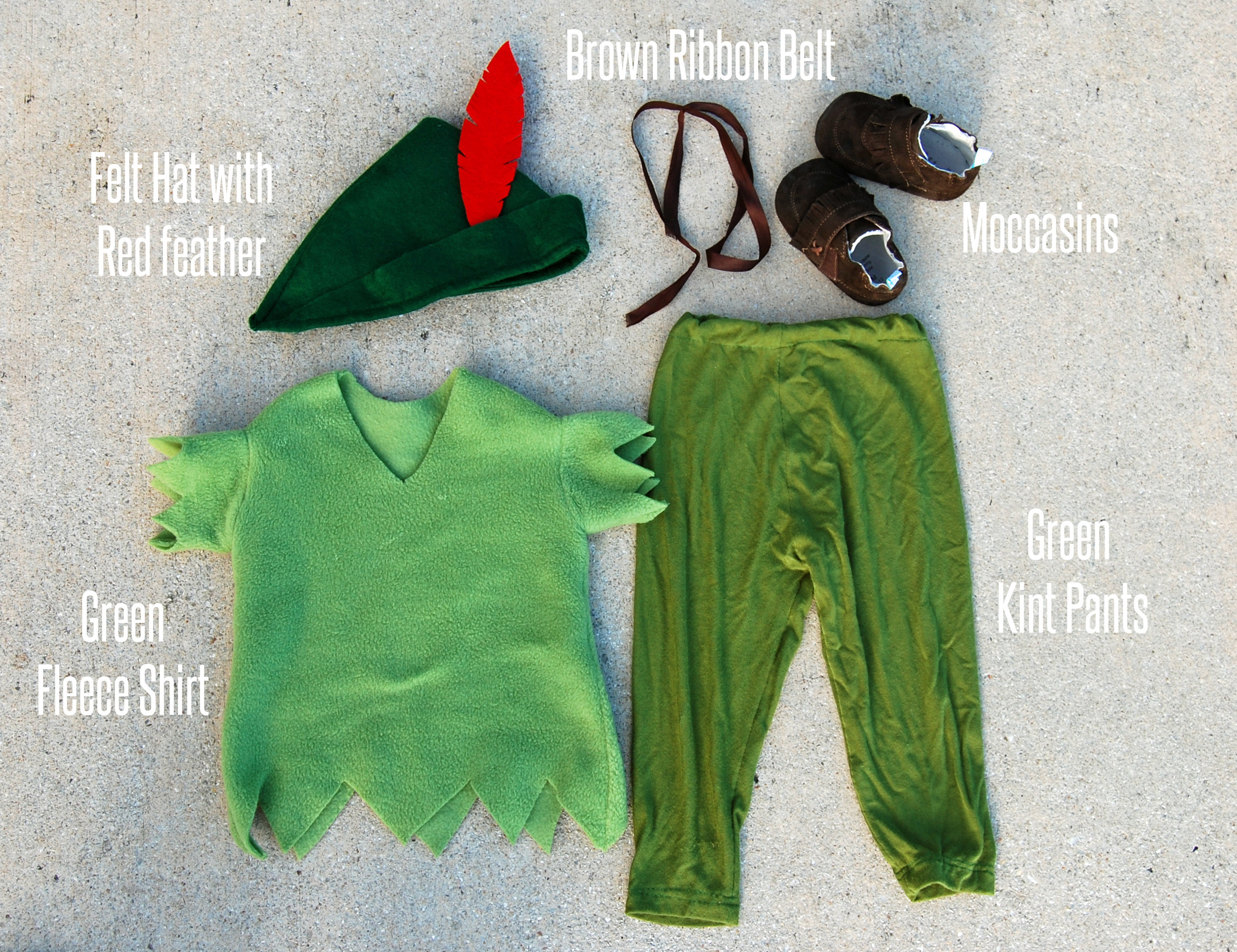 Peter Pan Costume DIY
 DIY Peter Pan Costume