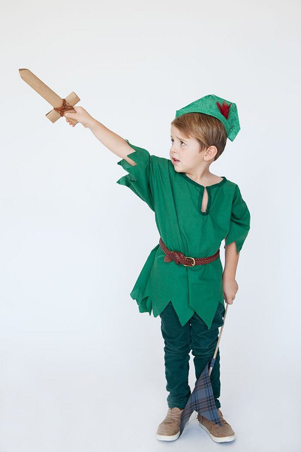 Peter Pan Costume DIY
 12 Cute Non Scary DIY Kids Costume Ideas for Halloween