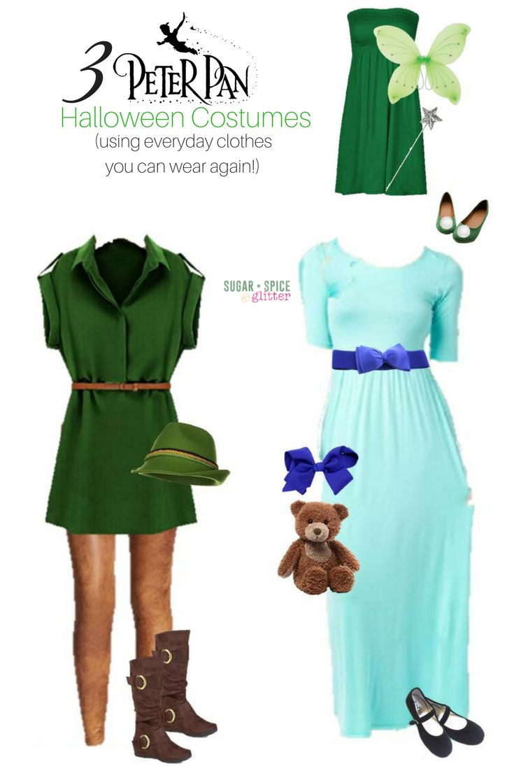 Peter Pan Costume DIY
 Peter Pan Costumes for Women using everyday clothes a