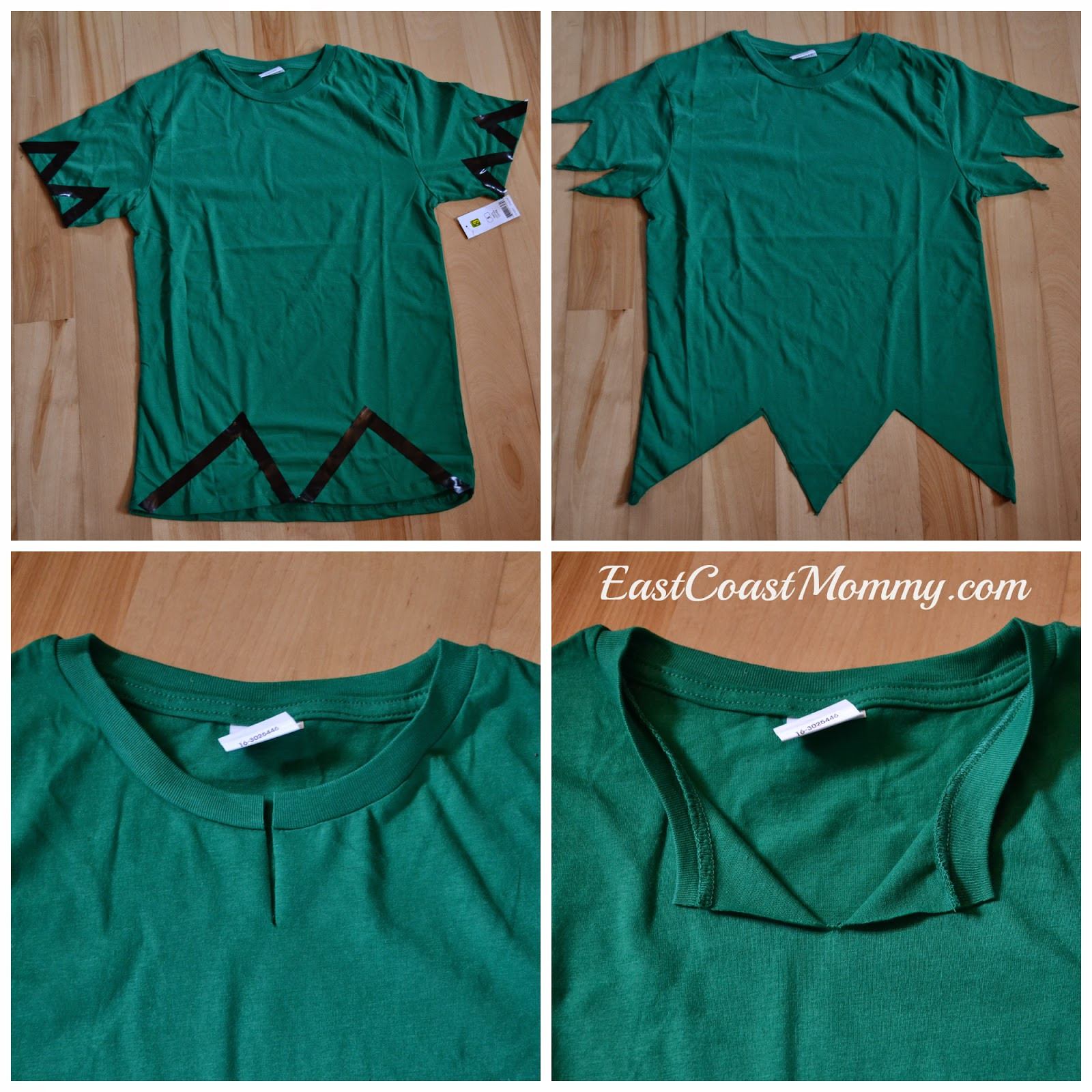 Peter Pan Costume DIY
 East Coast Mommy DIY Peter Pan Costume