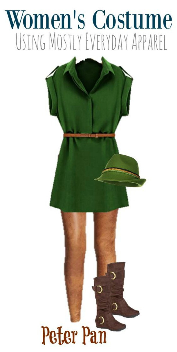 Peter Pan Costume DIY
 DIY Peter Pan Halloween Costume for Adults Style on Main