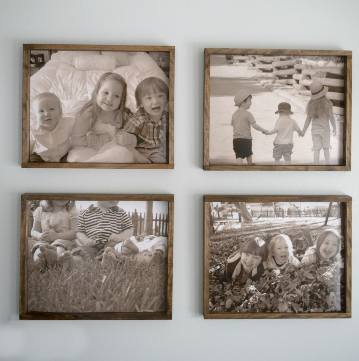 Photos On Wood DIY
 DIY Rustic Wood Frame Making Into Memories