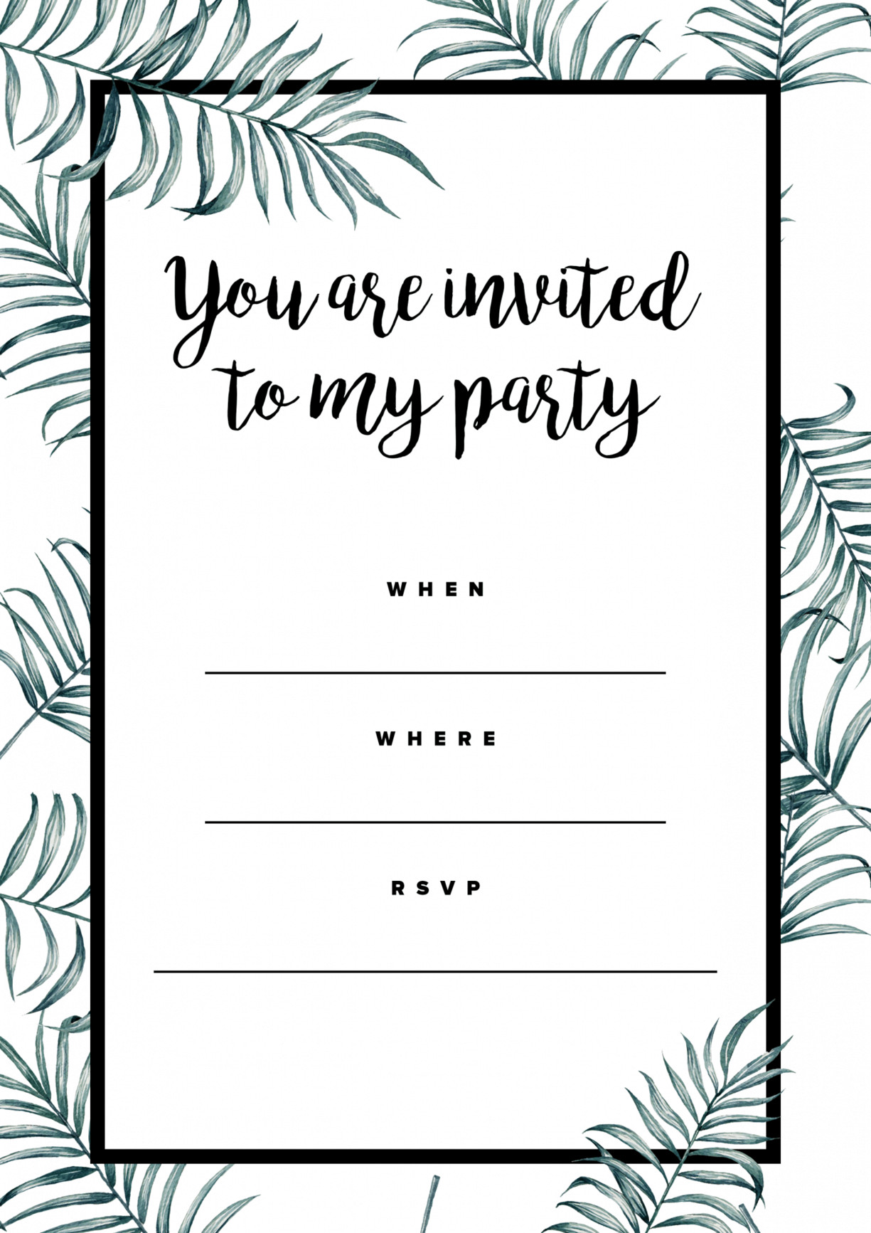 Picture Birthday Invitations
 Free Party Invitations All free Invitations
