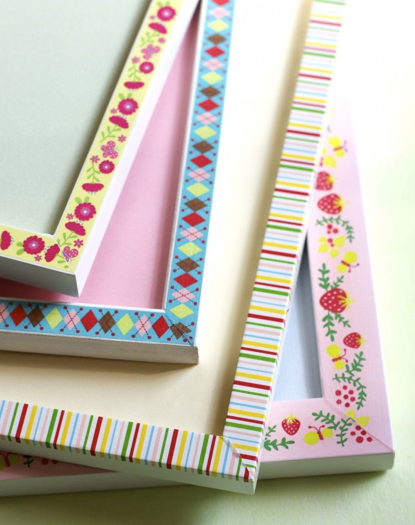 Picture Frame Decorating Craft Ideas
 Use Tape to Decorate Picture Frames