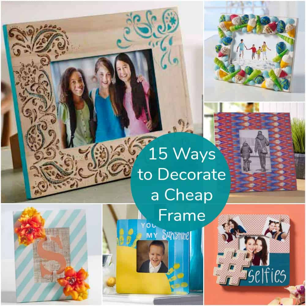 Picture Frame Decorating Craft Ideas
 Cheap Wooden Picture Frames 15 Ways to Decorate Mod