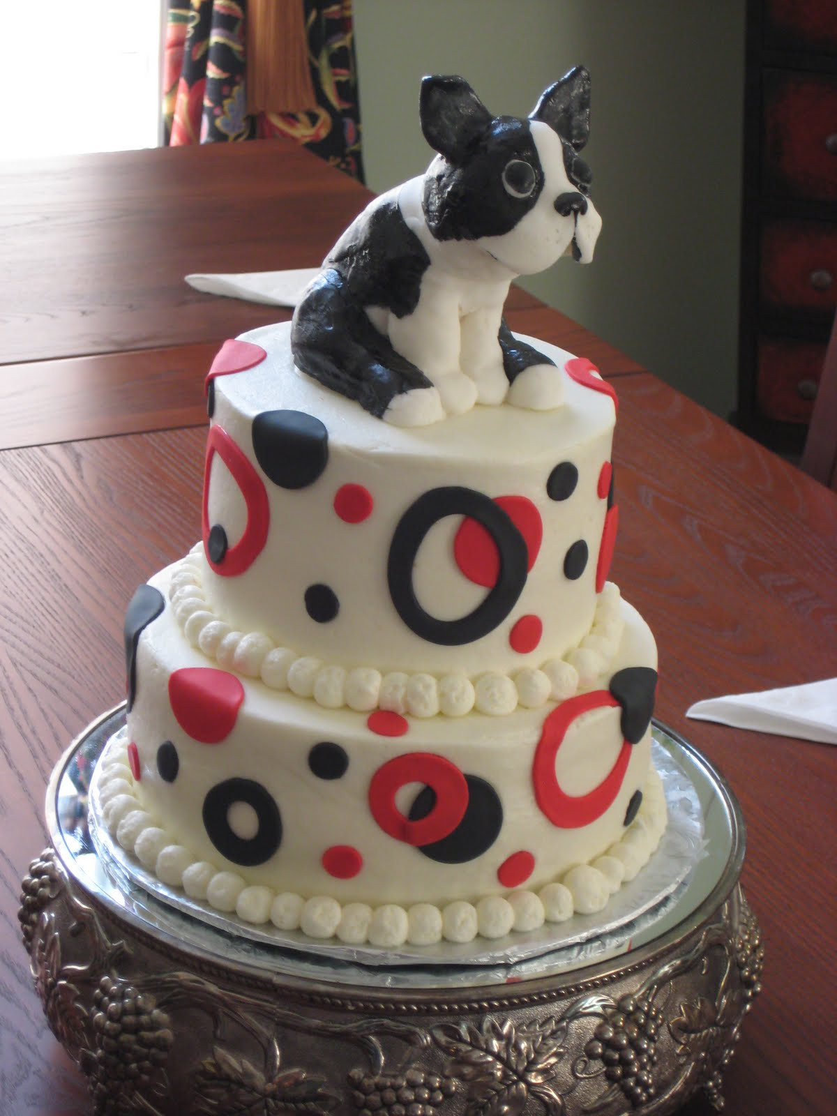 Picture Of A Birthday Cake
 f THe lOvE oF CakE Brothers Boston Terrier Birthday Cake