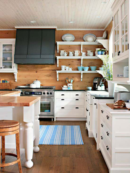 Pictures For The Kitchen Walls
 Modern Furniture 2013 White Kitchen Decorating Ideas from BHG