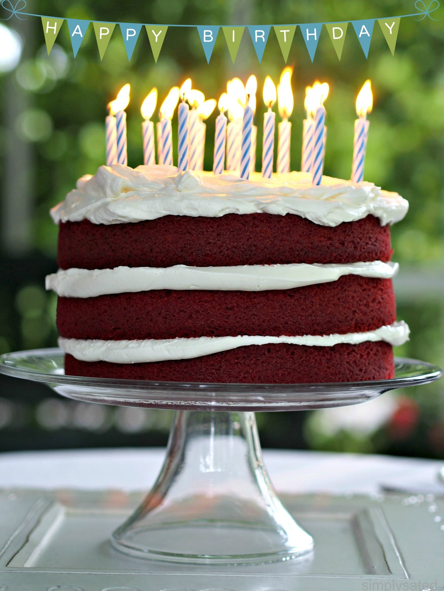 Pictures Of Happy Birthday Cakes
 Red Velvet Cake Simply Sated