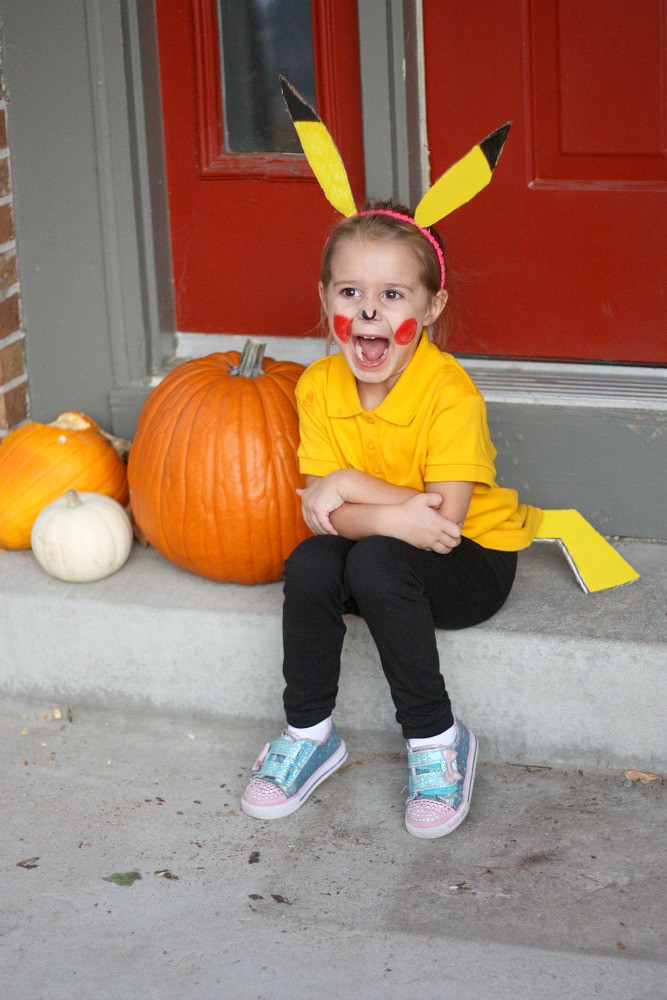 Pikachu Costume DIY
 Motherhood and Confetti Simple DIY Pikachu Costume