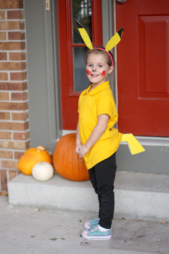 Pikachu Costume DIY
 Motherhood and Confetti Simple DIY Pikachu Costume