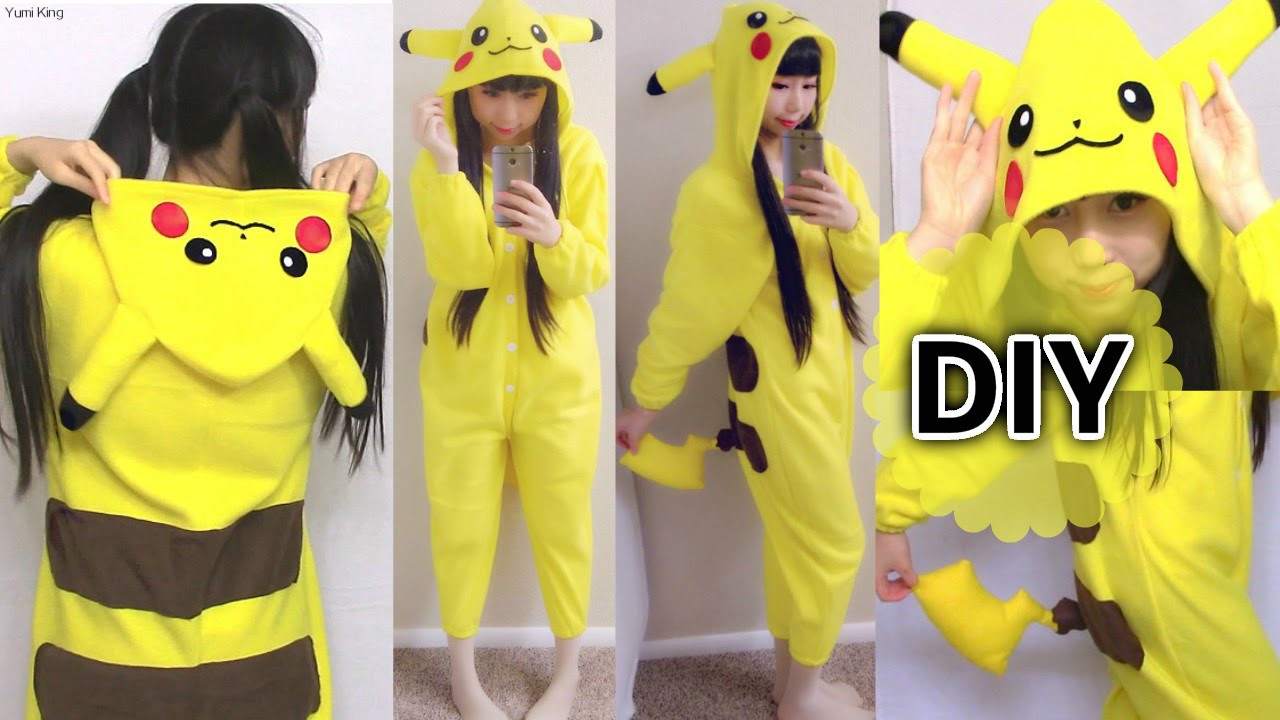 Pikachu Costumes DIY
 DIY Easy esie Kigurumi Costume Pikachu esie How to