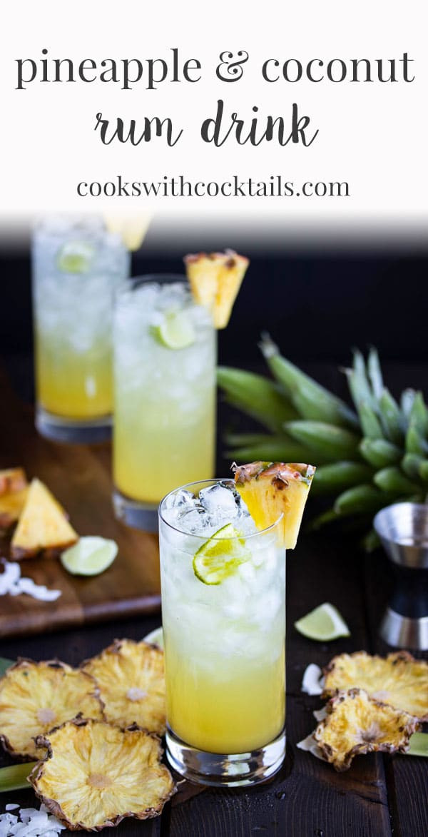 Pineapple Rum Drinks
 Pineapple & Coconut Rum Drinks Cooks with Cocktails