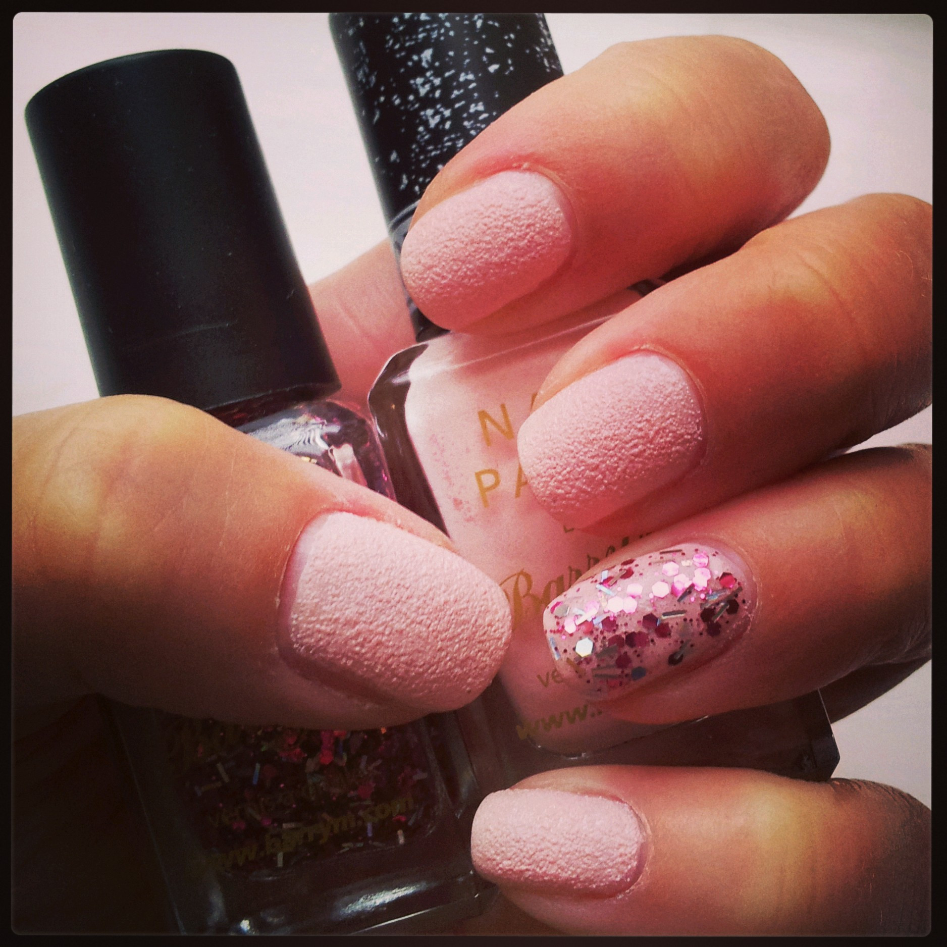 Pink Glitter Nail Designs
 BarryM Pink Glitter Nail Art