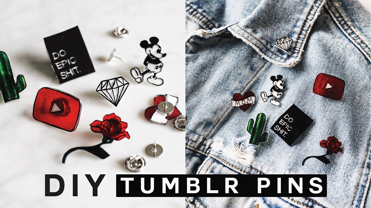 Pins Diy
 DIY TUMBLR PINS Minimal Easy & SUPER Affordable