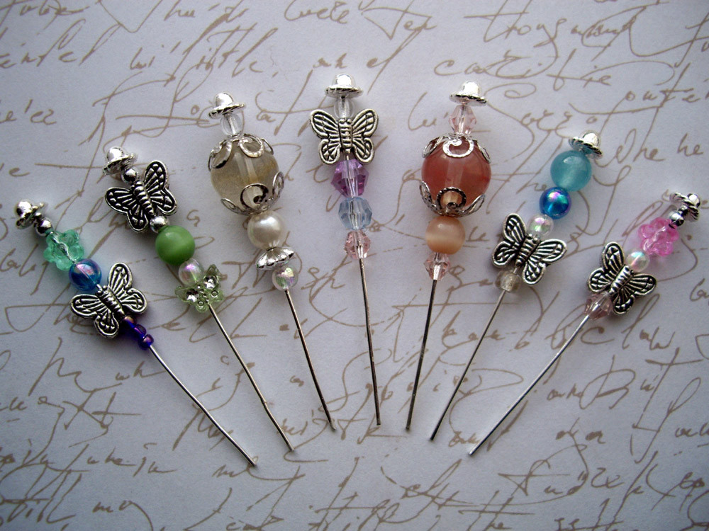 Pins Handmade
 Handmade by Mum Beaded Hat Pins