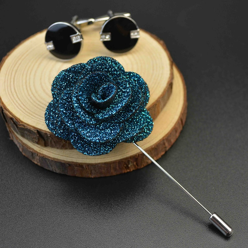 Pins Handmade
 Women Handmade Flower Boutonniere Stick Brooch Pins