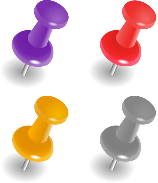 Pins Illustration
 Royalty Free Push Pin Clip Art Vector