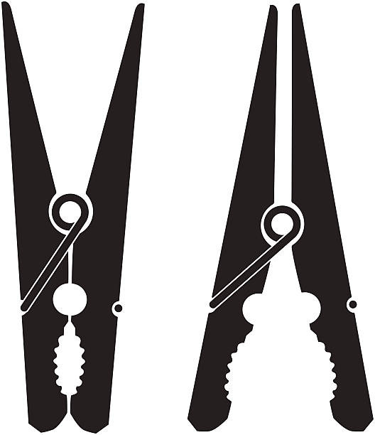 Pins Illustration
 Royalty Free Clothes Peg Clip Art Vector