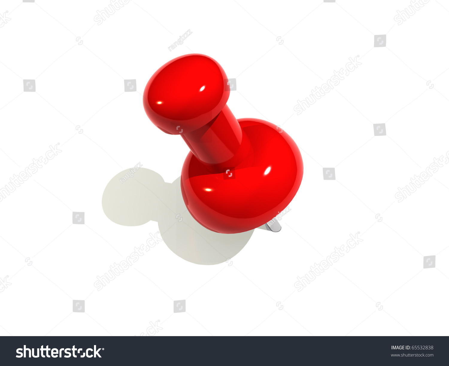 Pins Illustration
 Red Push Pin Illustration Stock Illustration