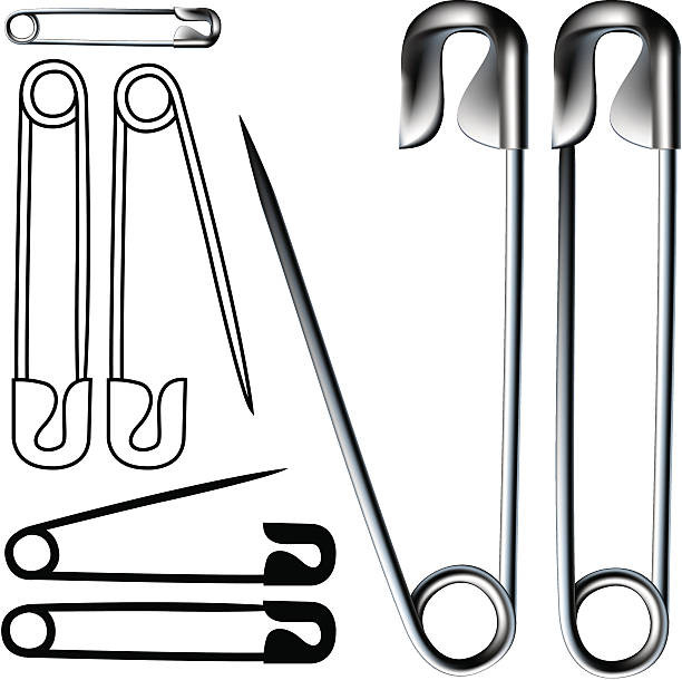 Pins Illustration
 Best Safety Pin Illustrations Royalty Free Vector