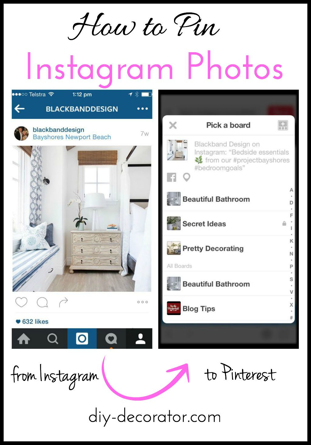 Pins Instagram
 How to Pin Instagram s DIY Decorator