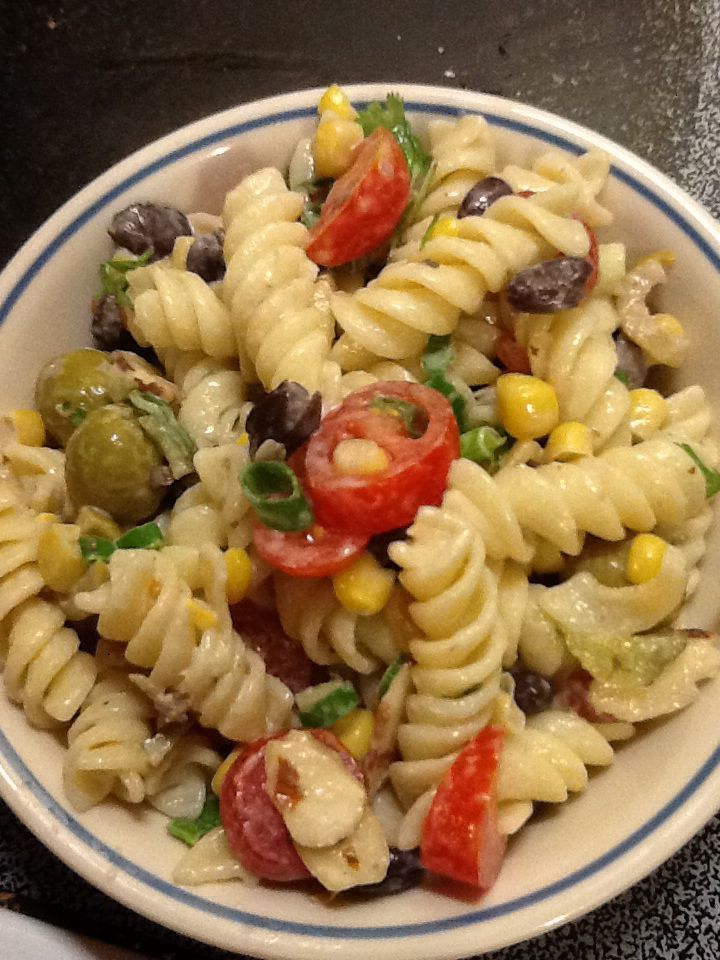 Pioneer Woman Pasta Salad
 The best pasta salad ever I made from Pioner women