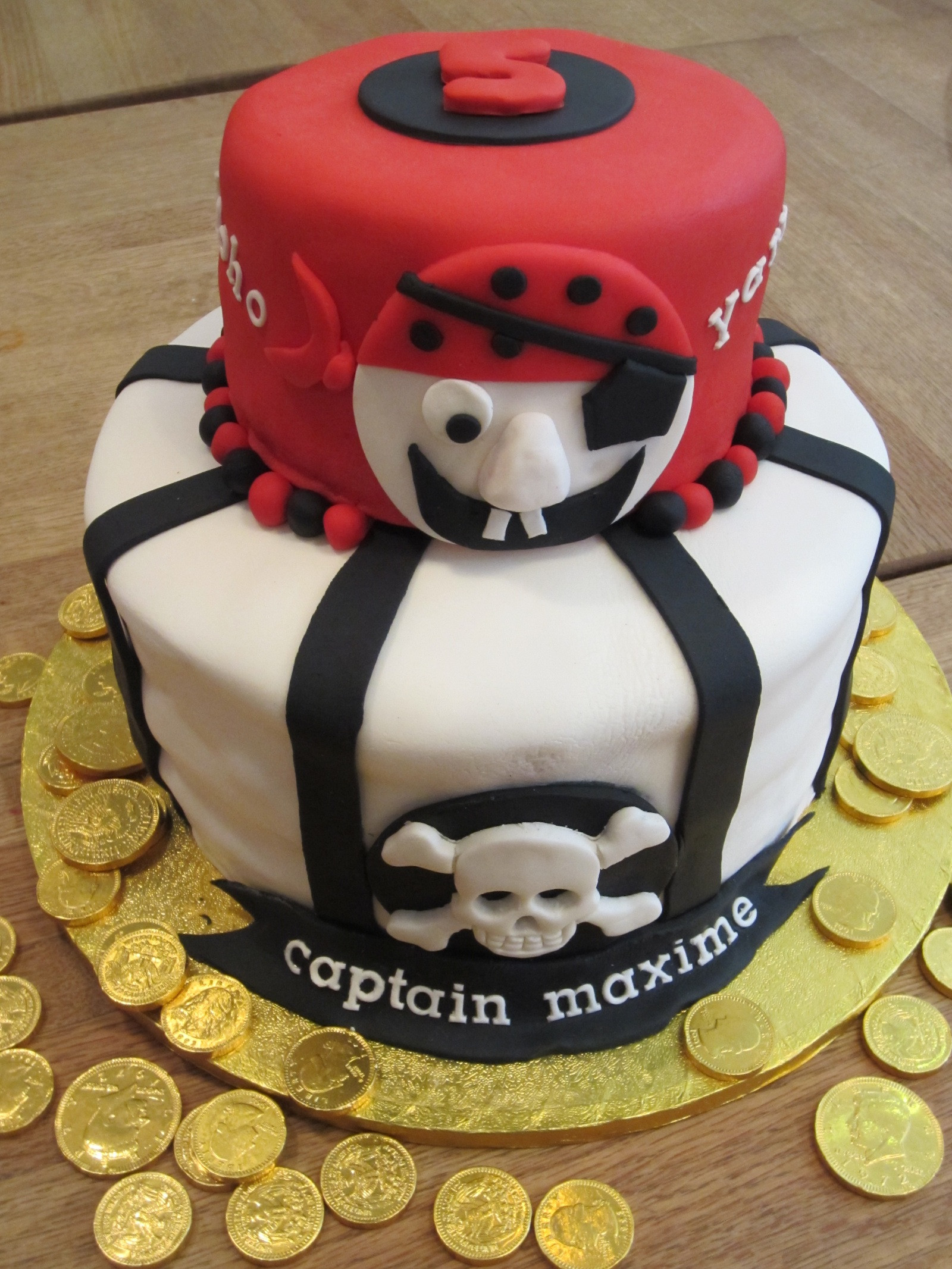 Pirate Birthday Cakes
 Food Obsessions… fondant pirate cake What s for dinner