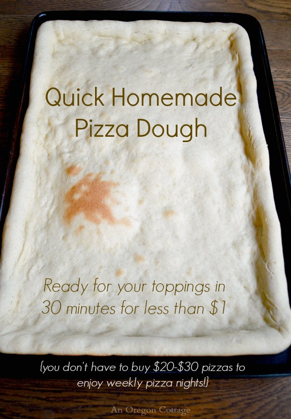 Pizza Dough Recipe Quick
 Make Quick Homemade Pizza Dough For Less Than $1