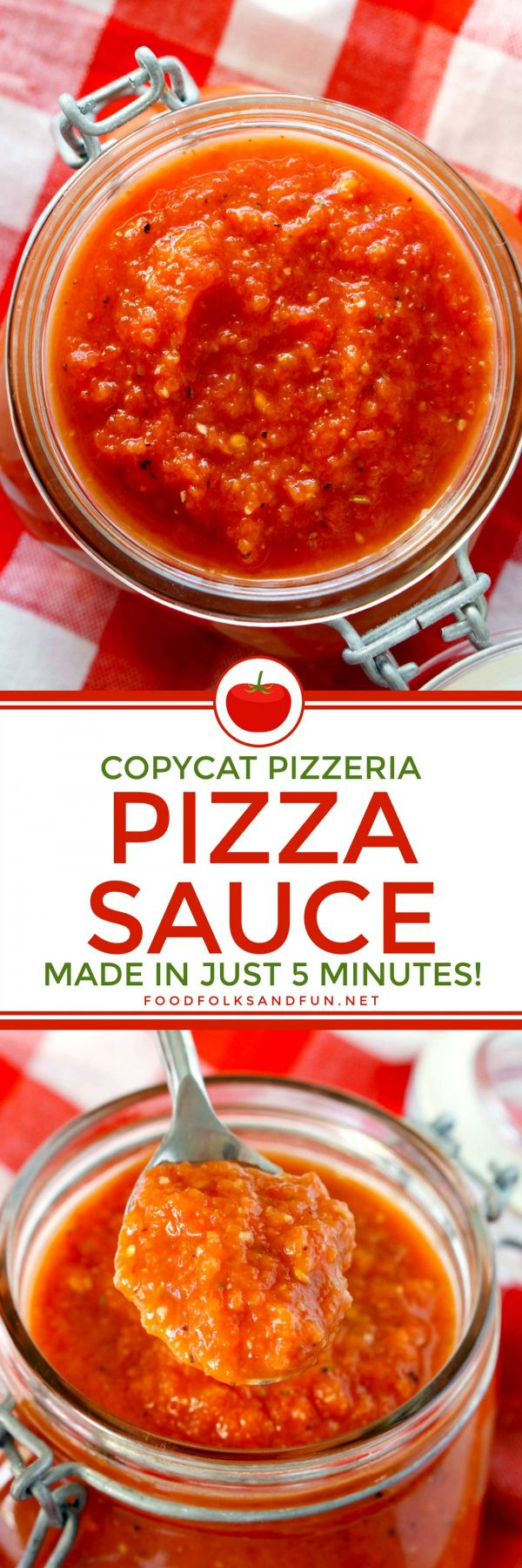 Pizza Sauce Recipe Quick
 Copycat Pizzeria Pizza Sauce Recipe • Food Folks and Fun