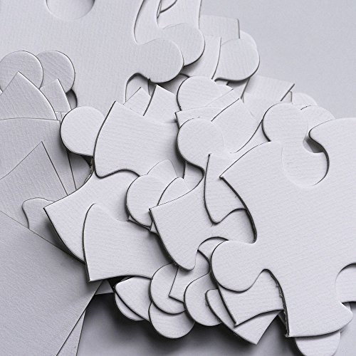 Plain White Puzzle For Wedding Guest Book
 Blank White Puzzle Wedding Guest Book Alternative