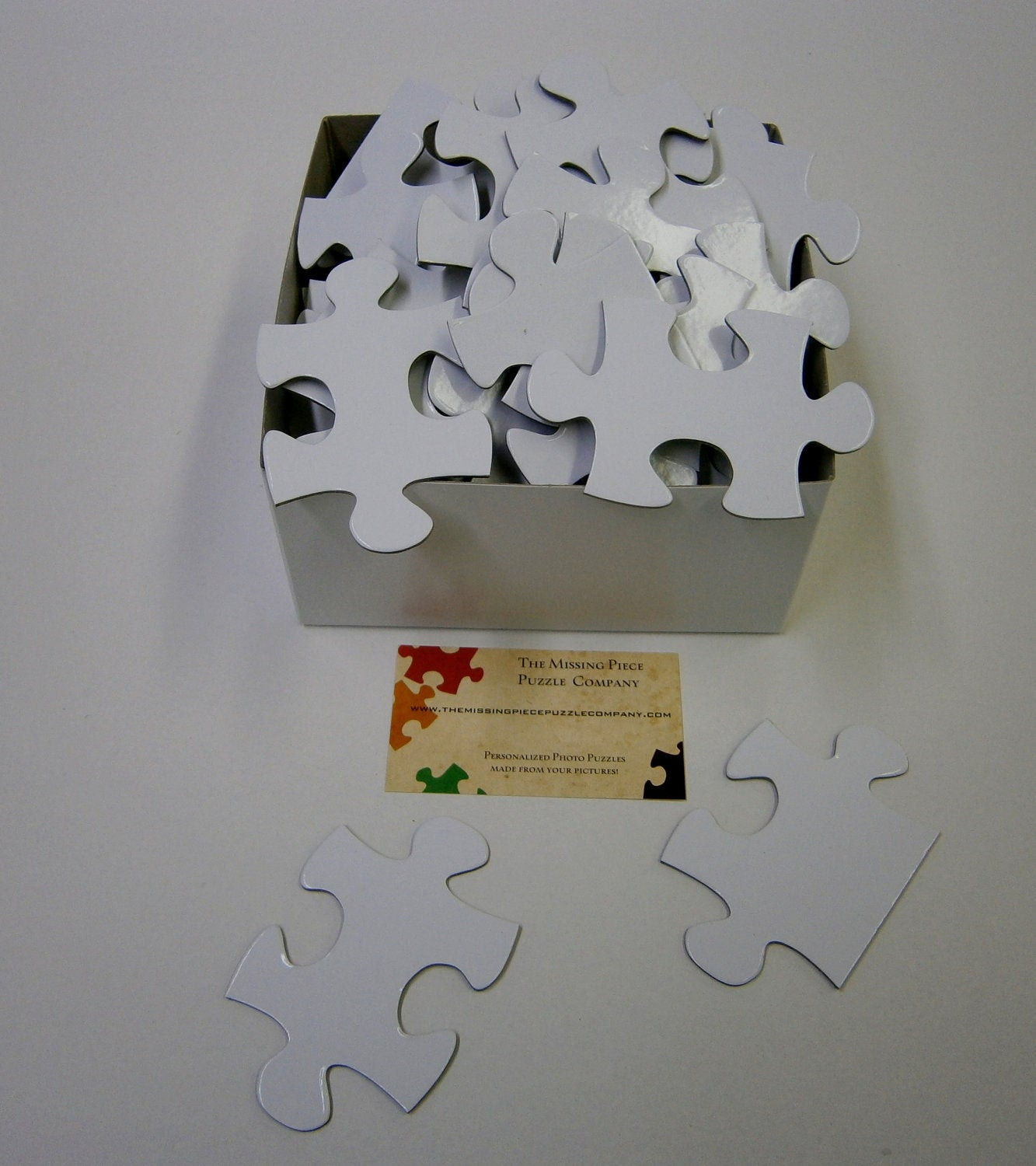 Plain White Puzzle For Wedding Guest Book
 White Blank Puzzle Pieces for a Unique Wedding Guest Book