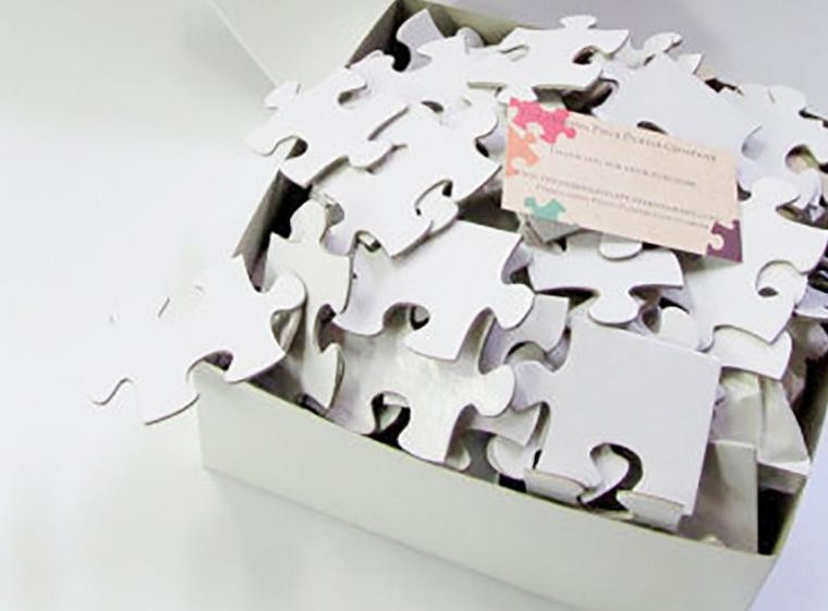 Plain White Puzzle For Wedding Guest Book
 WHITE PUZZLE PIECES FOR A UNIQUE GUEST BOOK The Missing