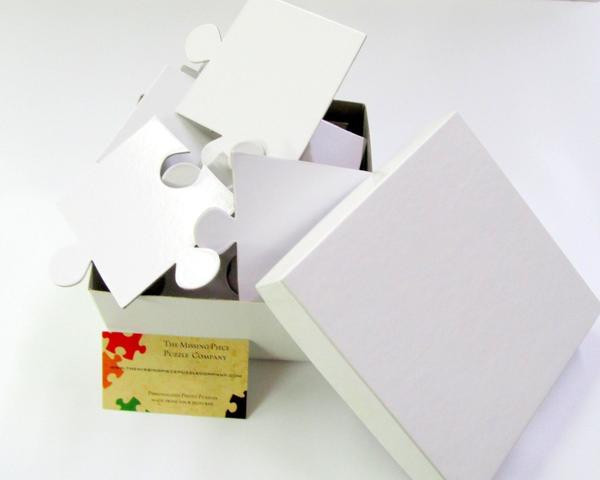 Plain White Puzzle For Wedding Guest Book
 White Puzzle Pieces For Wedding Guest Book Puzzle with 30