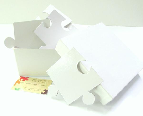 Plain White Puzzle For Wedding Guest Book
 White Puzzle Pieces For Wedding Guest Book Puzzle with 30