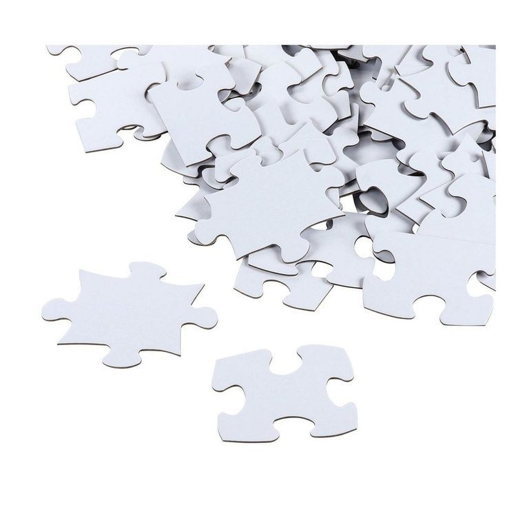 Plain White Puzzle For Wedding Guest Book
 100PCS Blank Puzzle White Jigsaw Puzzles for Wedding Guest