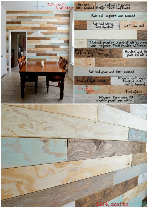 Plank Wall DIY
 15 Creatively Genius DIY Wood Walls DIY & Crafts