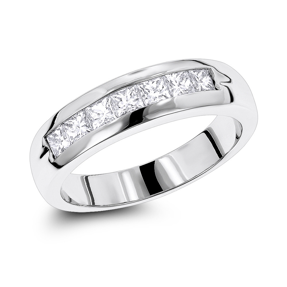 Platinum Diamond Wedding Rings
 Platinum Diamond Men s Wedding Ring 0 98ct