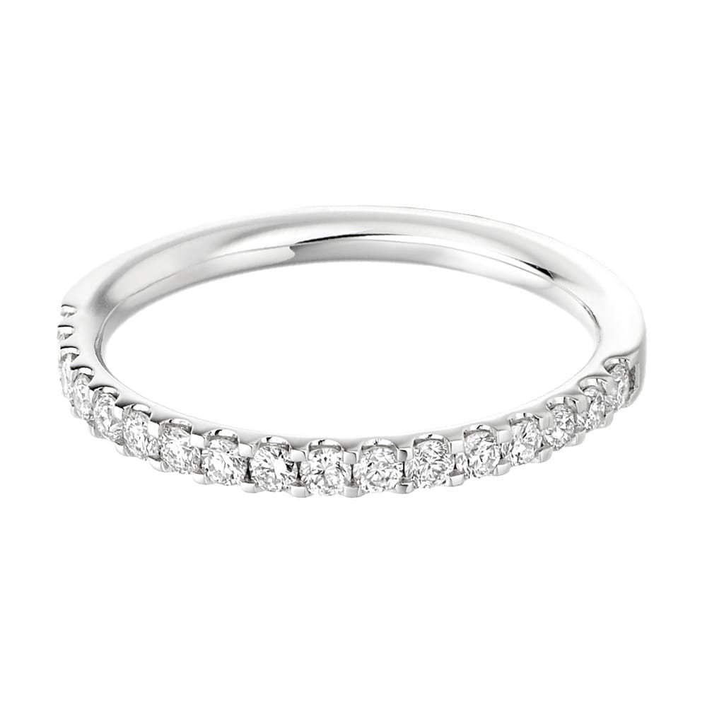 Platinum Diamond Wedding Rings
 Platinum 17 Stone Half Set Diamond Wedding Ring From Berry