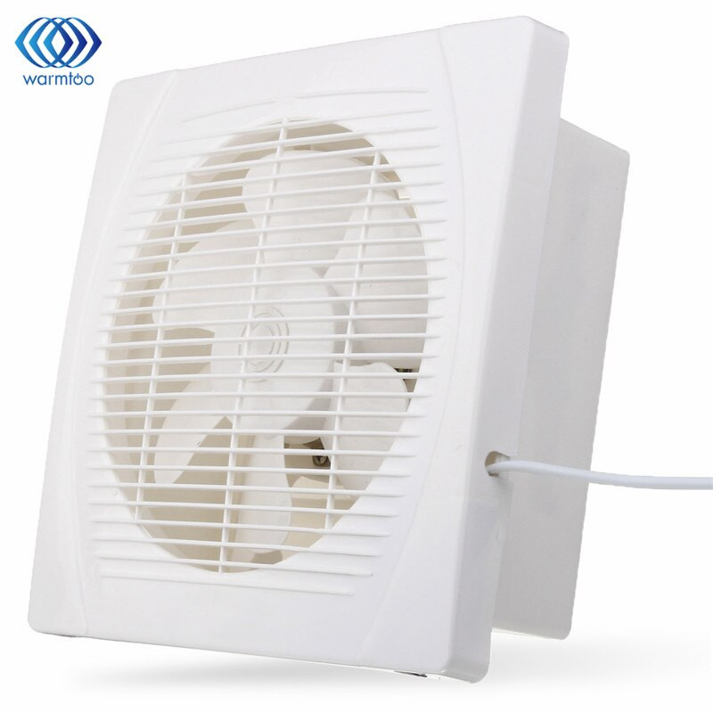 Plug In Bathroom Exhaust Fans
 White 30W 8 inch Ventilation Extractor Exhaust Fan Blower