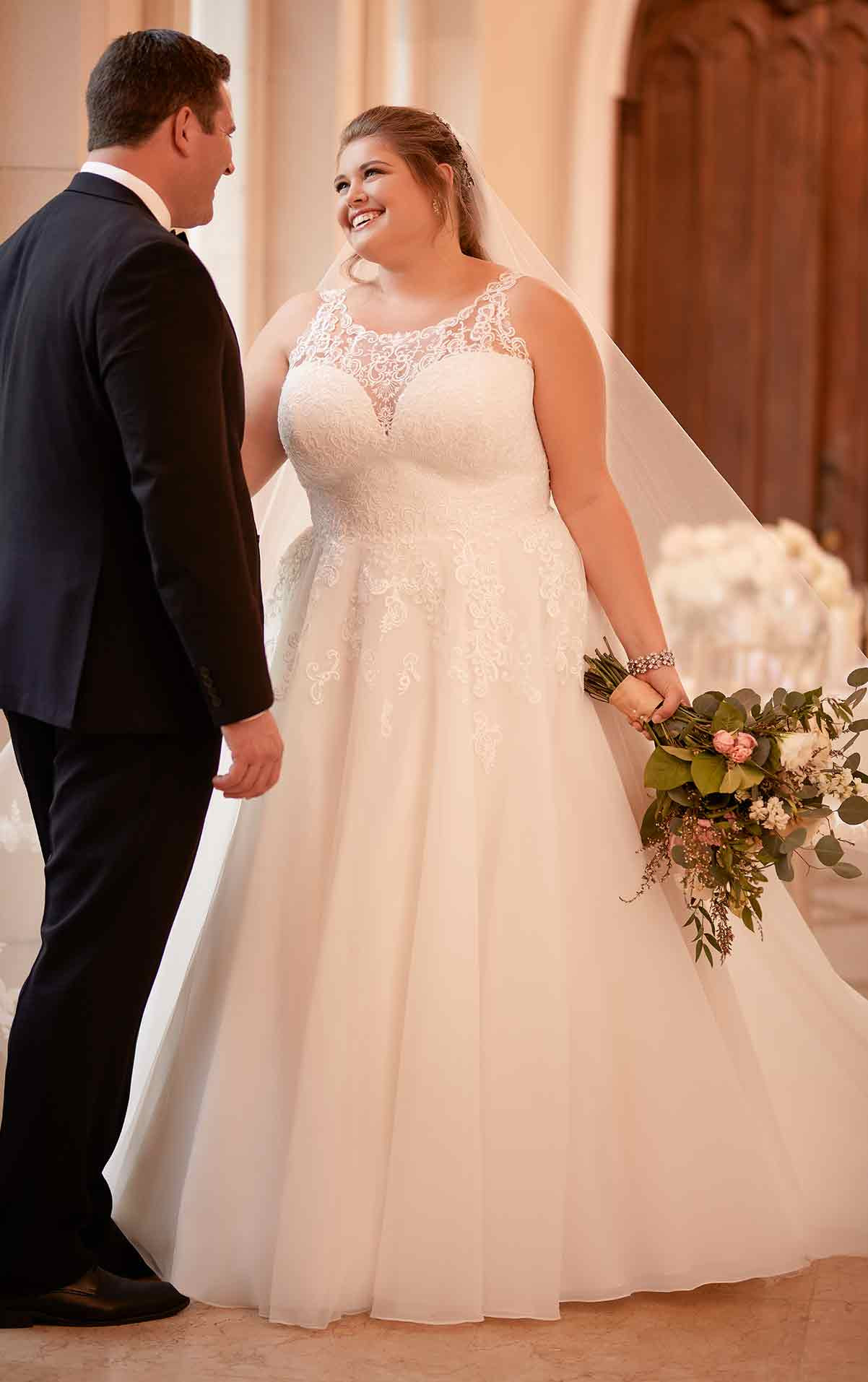 Plus Wedding Gowns
 Affordable Classic Plus Size Wedding Dress