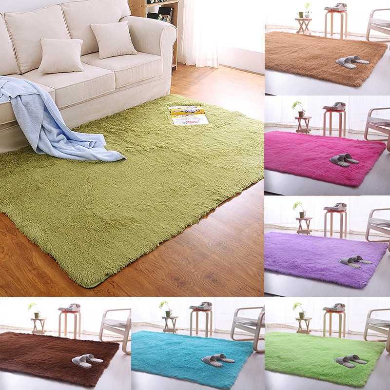 Plush Rugs For Living Room
 Hairy big Carpet Home Textile Living Room Rugs Plush