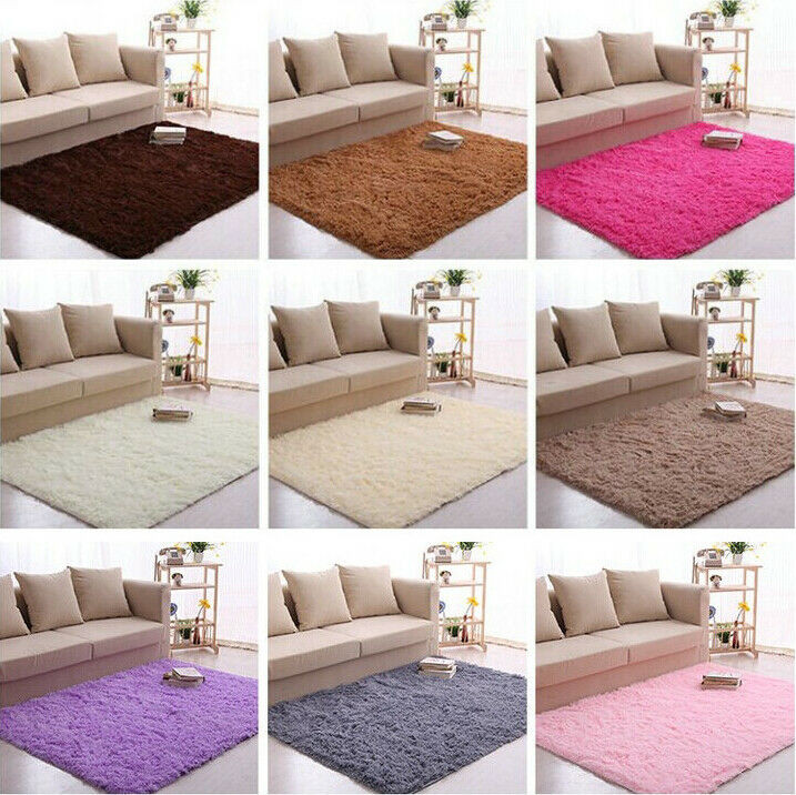 Plush Rugs For Living Room
 Plush Rectangle Living Room Bedroom Floor Mat Cover Carpet